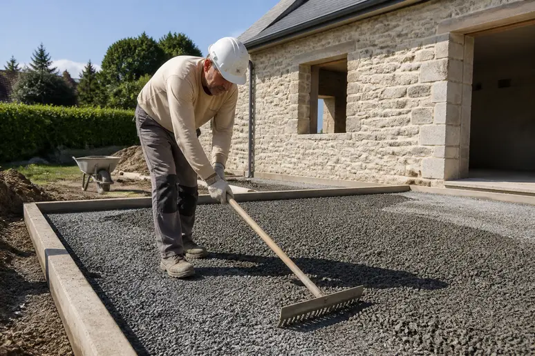 dalle beton terrasse