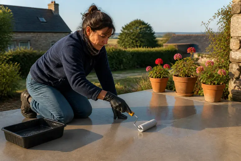 dalle beton terrasse